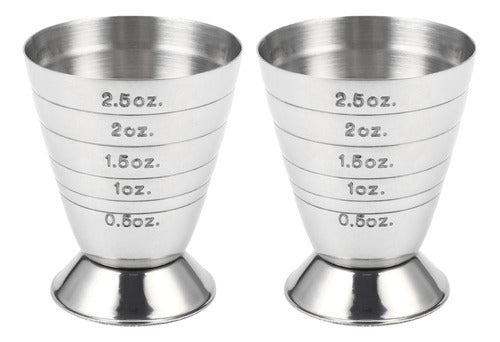 2x Measuring Shot Cup, Onça, Jigger Bar, Misturador De Bebid 0