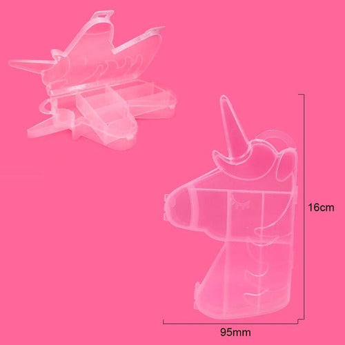 Caixa Organizadora - Unicórnio - 9 Divisórias - Transparente 0