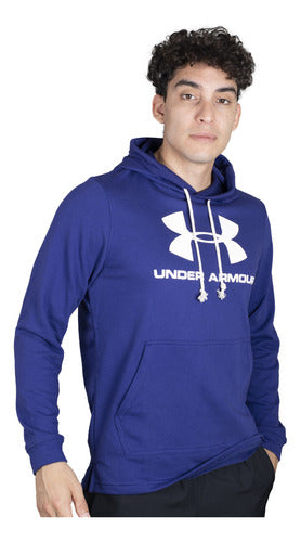 Under Armour Sportstyle Terry Men's Training Sweatshirt - Blue Fran 1