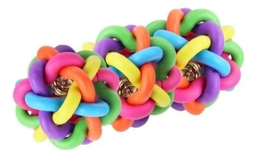 Luzo Cat Toy Twisted Ball with Bell 6 cm 2