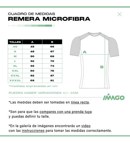 Imago Remera Deportiva Microfibra Argentina / XS Al 4XL 5