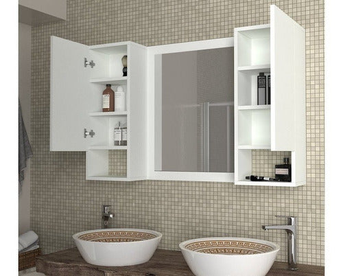 Almacen Del Hogar Modern Mirror Bathroom Organizer BM-205 1