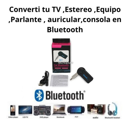 Bluetooth Audio Receiver for Car Stereo with Battery 1