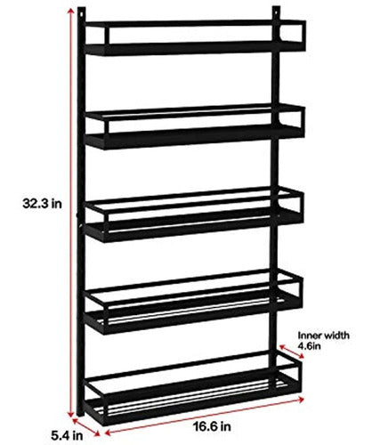 X-cosrack Wall-Mounted Spice Rack Organizer 3