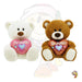 Importado Tws Plush Bear With Shiny Heart Embroidered I Love You Soft 2