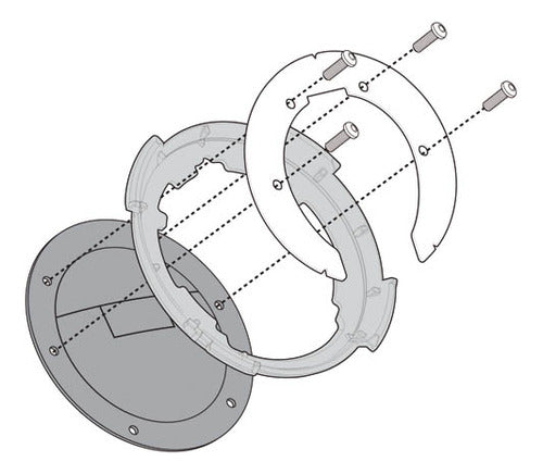 Adaptador Givi Bolso Tanklock Kawasaki Z-zx-versys-teo Motos 0