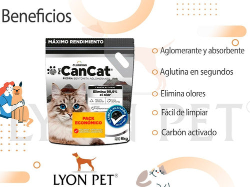 Catit Pack Arenero Large Y Piedras Carbon Activo 6kg Cancat 3