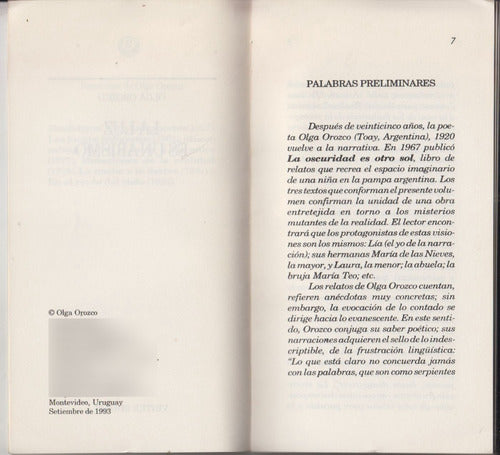 1993 Surrealismo Olga Orozco La Luz Es Un Abismo 1a Edicion 2