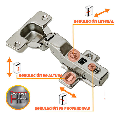 Bronzen Soft Close 35mm Spring Hinge Codo 9 Clip X 20 3