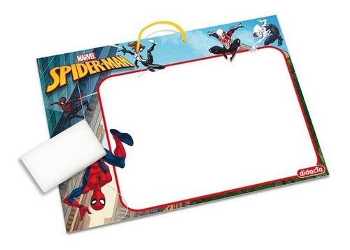 Pizarra Doble Faz Madera Spiderman Didacta - Espacio Regalos 0