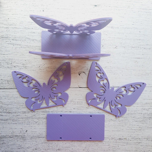 Butterfly Plastic Table Napkin Holders Set of 5 Units 0