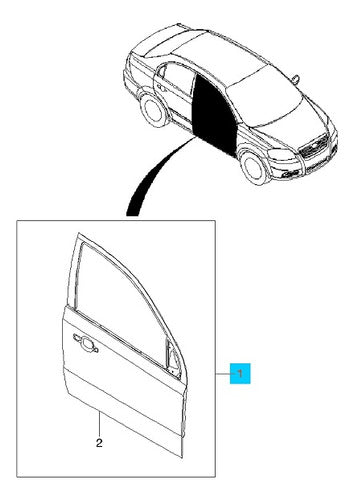 Chevrolet Puerta Delantera Derecha Aveo 0