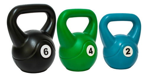 360 Kettlebell Set of 6 Weights 2/4/6 Kg for Home Gym 1