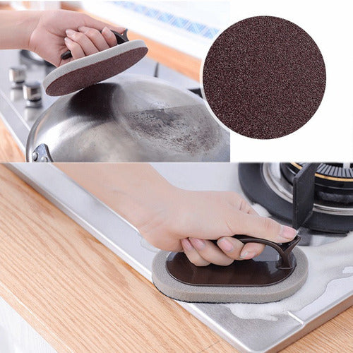 Genérica Multi-Purpose Cleaning Sponge with Handle for Kitchen and Bathroom 1