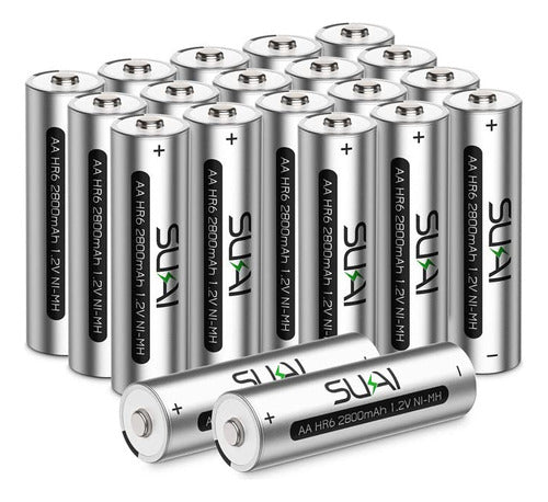 Sukai Bateras Aa Recargables, 2800 Mah De Alta Capacidad Ni- 0