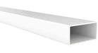 Aluminio Tubo De Aluminio Rectangular Blanco 50x25mm 0