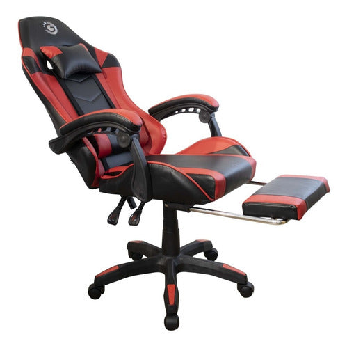 Goldtech Gamer Red and Black Rotary Desk Chair 1