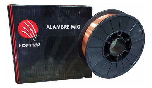 Alambre Mig Cobreado 70s6 Foxtter Diam.0,8 X5kg 0