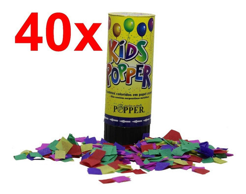 Lanca Confete Kit 40pçs Festa 15 Anos Baile Carnaval Balada 1