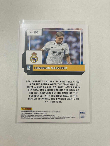 Federico Valverde - Panini Donruss 2023 Real Madrid 2