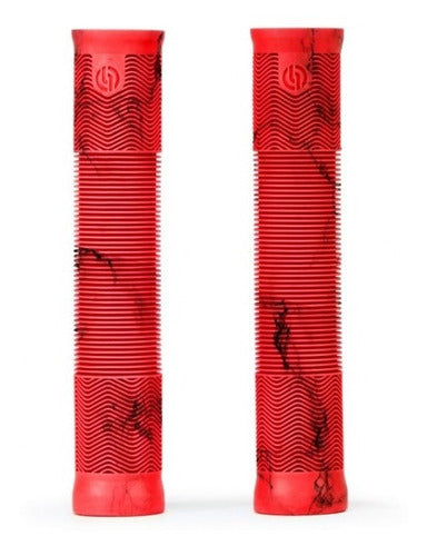 Salt Puños Grips BMX EX 154x28 Freestyle Fixie Red Marble 0