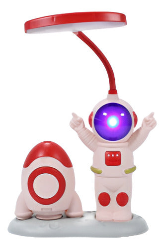 Veladora Luz Infantil Astronauta Recargable Usb Mnl 0