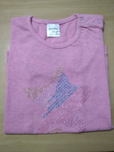 Ruabel Baby T-shirt with Glitter Star - 1610 2