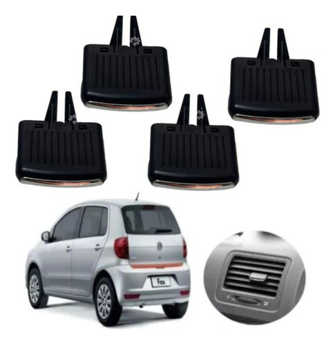 Kit 4 Clip Difusor Ar Volkswagen Fox Spacefox Jetta 10 2014 0