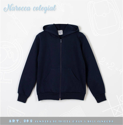 Narocca Collegiate Fleece Hoodie in Blue Size 14 and 16 0