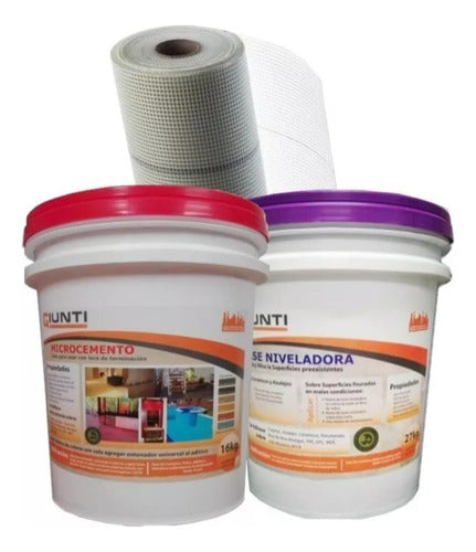 Microcemento Kit + Base Niveladora + Malla 10 Mts Oferta! 0