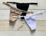 Adjustable Cotton and Lycra Thong Pack x3 7