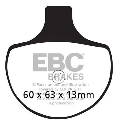 Pastilla Freno Ebc Fa094hh Harley Flt, Flht, Flhtci 86-99 2