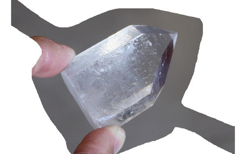 Natural Crystal Quartz Master Point on Flat Base - 5.5 cm x 3.0 cm 0