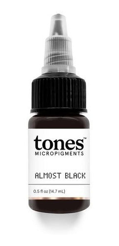 Tones USA Dermopigmentation Microblading Ink 15 Ml - Almost Black 0