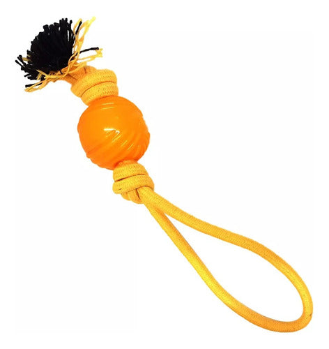 Mercadoflash Large Dog Rubber Ball Ring Toy 6