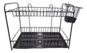 Boxtul Two-Tier Dish Rack for 16 Plates with Cutlery Holder in Stainless Steel 0