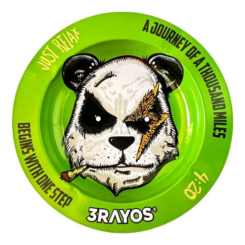 3Rayos Metal Ashtray 14cm Diameter Premium Various Designs 6