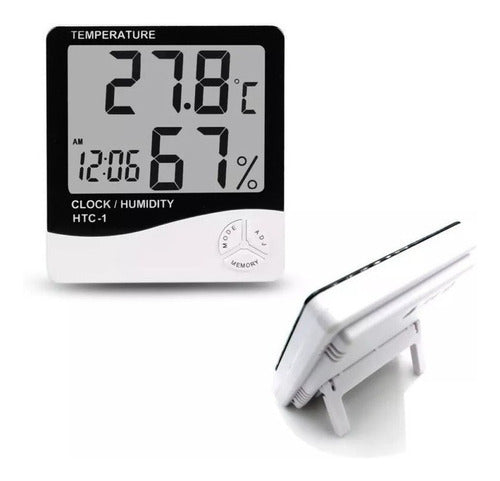 Ocean Gadgets Termohigrometro Digital Reloj Humedad Temperatura Cultivo In 0