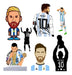 Pack of Messi and Maradona Vector Art for Printing and Sublimation 2