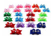 Yoy 24pcs 12 Pairs Adorable Grosgrain Bows for Pets with Elastic Bands 2