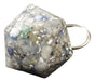 Orgonitos® Orgonite Icosahedron Keychain with Blue Quartz 2