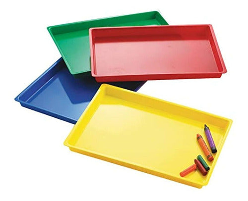 Edx Education Multi-Purpose Trays Set of 4 for Arts and Crafts 0