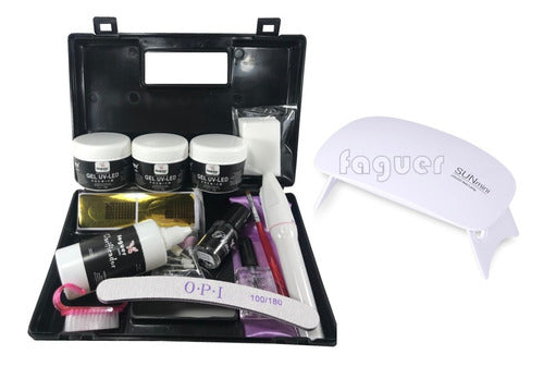 Faguer Nails Complete Gel Nail Kit + LED Lamp - Free Shipping 0