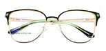 Sofy July Cat Eye Glasses with Thin Gold Metal Frame 4