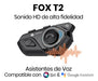 Intercomunicador Bluetooth Casco Moto Fox T2- Multiusuario 1