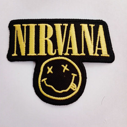 INDUPYM Patches Embroidered Heat Adhesive Nirvana 9 Cms 1