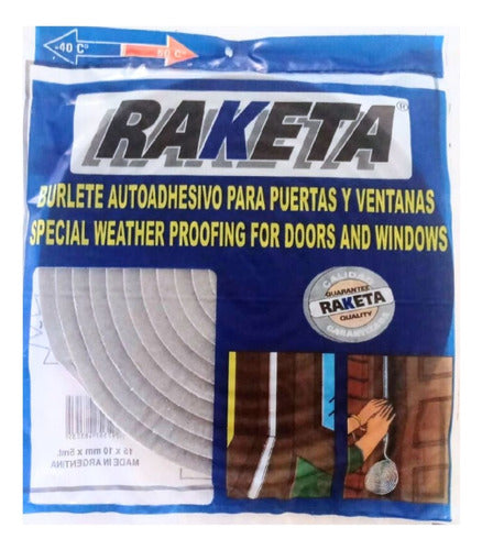 Raketa Self-Adhesive Weather Strips for Doors and Windows Pack of 4, Total 20m 0