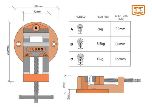 TURON Flat Vise 4