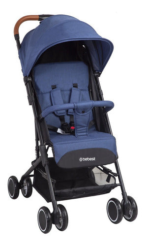 Bebesit Sprint Stroller in Blue with Black Frame 0