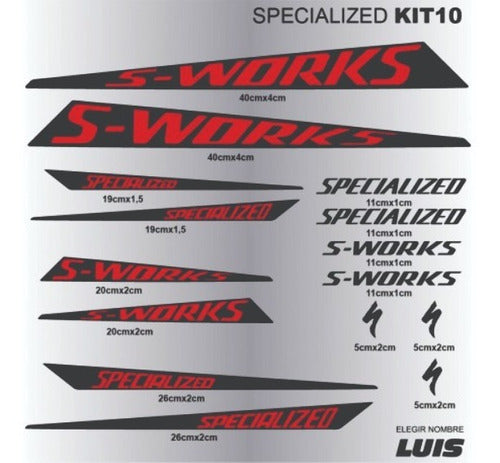 Specialized S-Work Decals Set 3